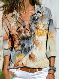 ezy2find shirts Khaki / 5XL Fashion new shirt women temperament long-sleeved woman shirt casual loose top