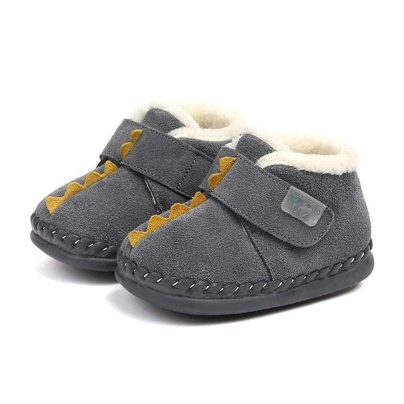 ezy2find shoe Grey / 19 Children's Cotton-padded Shoes Boy Winter Infants Slippers Plus Fleece Girls Snowshoes