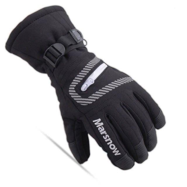 ezy2find Ski Gloves 808Black / S Warm thick ski gloves