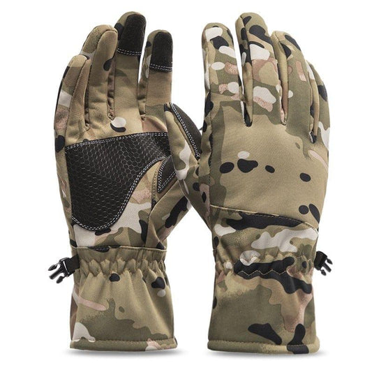 ezy2find Ski Gloves Camouflage ski / XL Outdoor winter sports plus velvet padded ski gloves