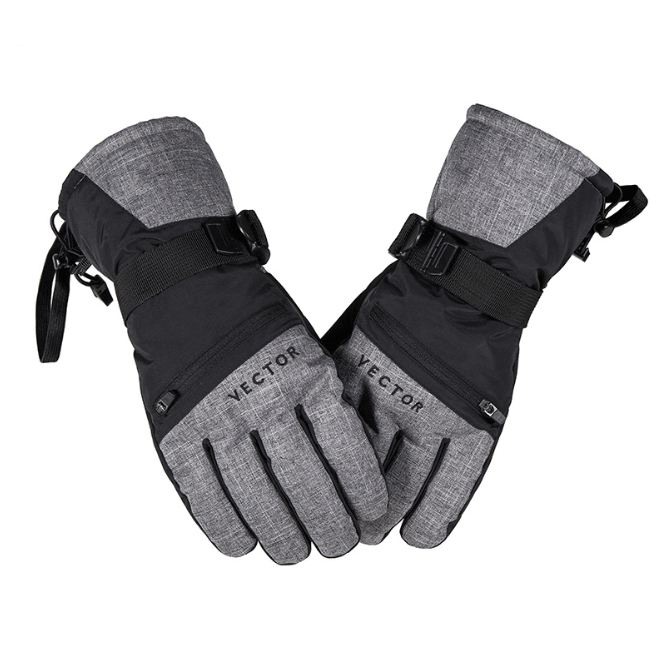 ezy2find Ski Gloves Grey / XL Ski gloves are thickened
