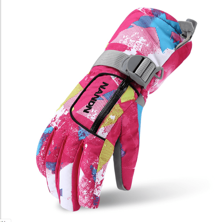 ezy2find Ski Gloves Rose red / L Ski gloves