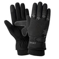 ezy2find Ski Gloves Snowflake black Down cotton ski gloves
