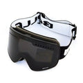 ezy2find Ski Googles Black frame Cylindrical magnet ski goggles double anti-fog ski glasses