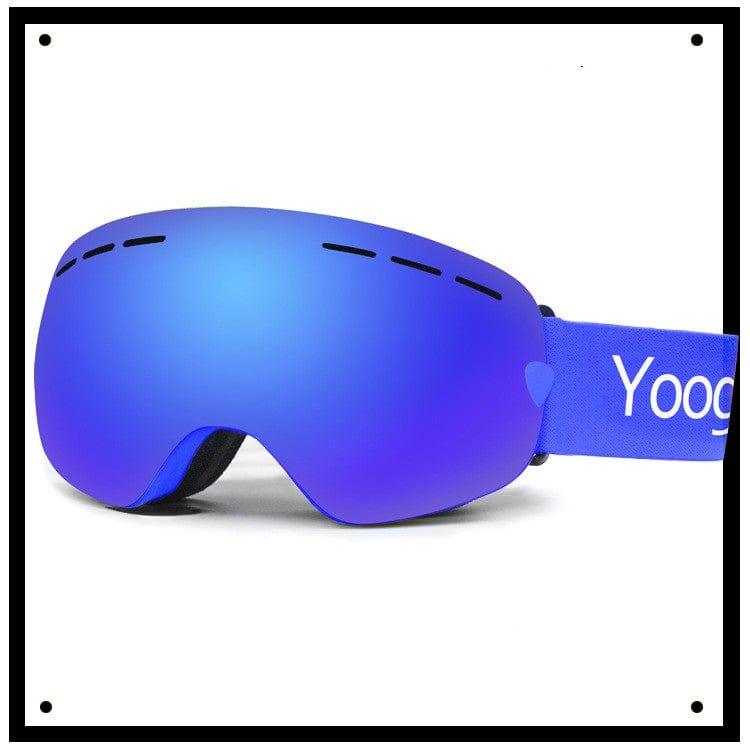 ezy2find Ski Googles Blue Adult double-layer ski goggles