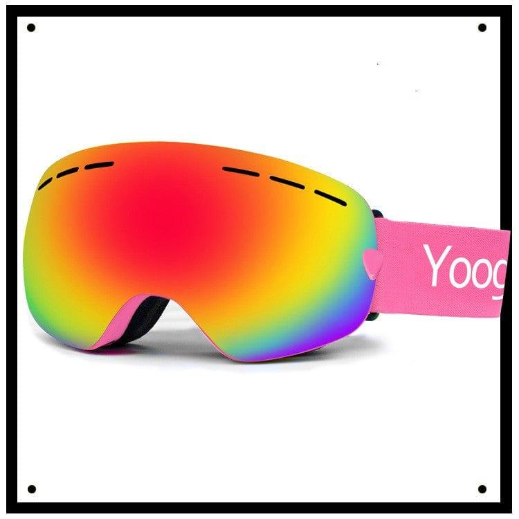 ezy2find Ski Googles Pink Adult double-layer ski goggles