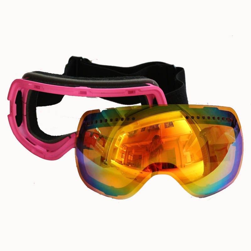 ezy2find Ski Googles Pink Professional ski goggles with grapple