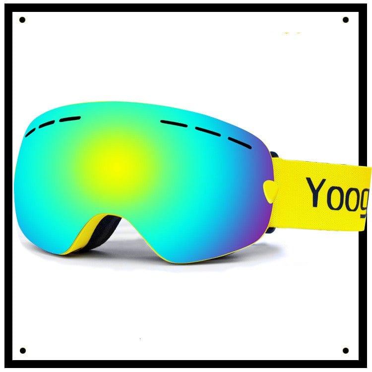 ezy2find Ski Googles Yellow Adult double-layer ski goggles