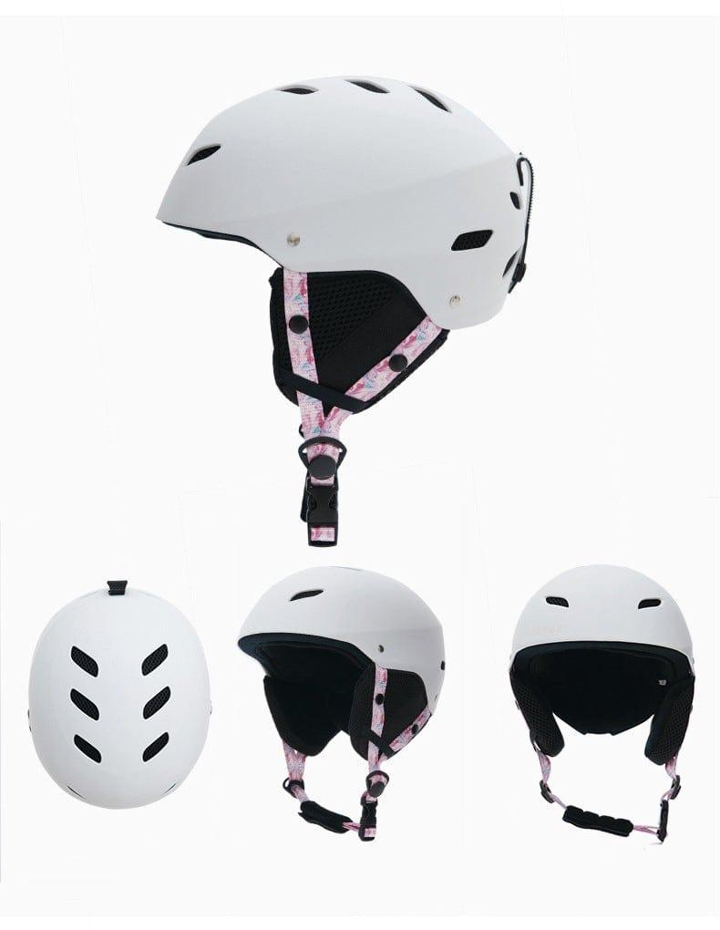 ezy2find Ski helmet Pink purple starry sky Child ski protective helmet