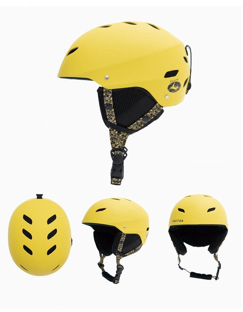 ezy2find Ski helmet Yellow seal Child ski protective helmet