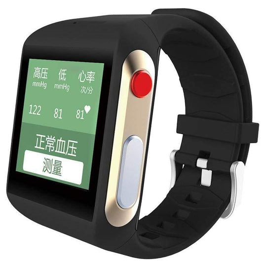 ezy2find Smart watch Black Elderly smart watch, ECG, blood pressure, heart rate, sleep monitoring, exercise, step, Beidou, fine preparation, positioning