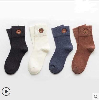 ezy2find Socks 3style / Q4 pairs College wind wild cute cotton socks