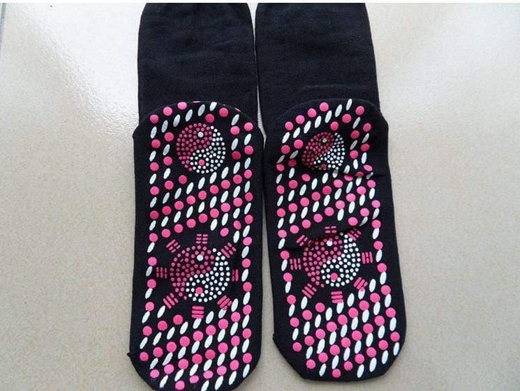 ezy2find SOCKS Black Magnetic Therapy Self-heating Health Socks