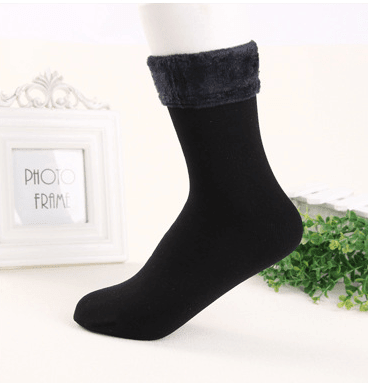 ezy2find SOCKS Black navy blue Women's Thickened Floor Socks Fleeced Warm Nylon Socks