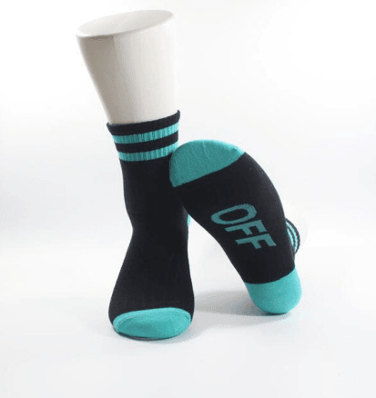 ezy2find SOCKS Green Cotton socks striped style sports tube socks