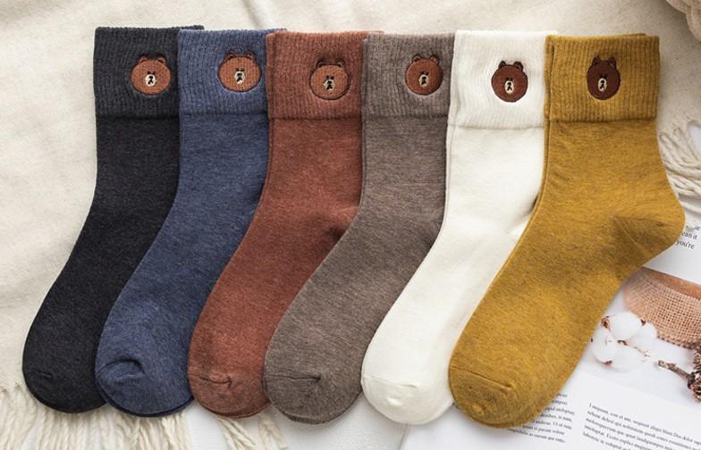 ezy2find Socks Random / Q4 pairs College wind wild cute cotton socks