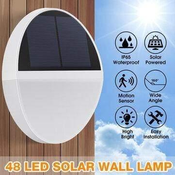 ezy2find solar 48LED Solar Wall Light Outdoor Bright Radar Sensor Solar Garden Light 48LED Solar Wall Light Outdoor Bright Radar Sensor Solar Garden Light