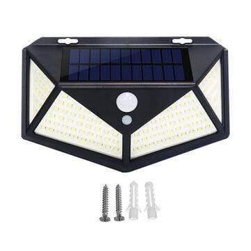 ezy2find solar 4pcs 2/4Pcs 100 LED Solar Power Waterproof PIR Motion Sensor Solar Light Outdoor Garden Lamp