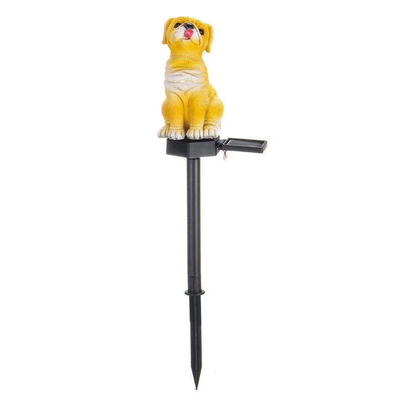 ezy2find Solar Figurine Lamp Yellow Solar animal dog light