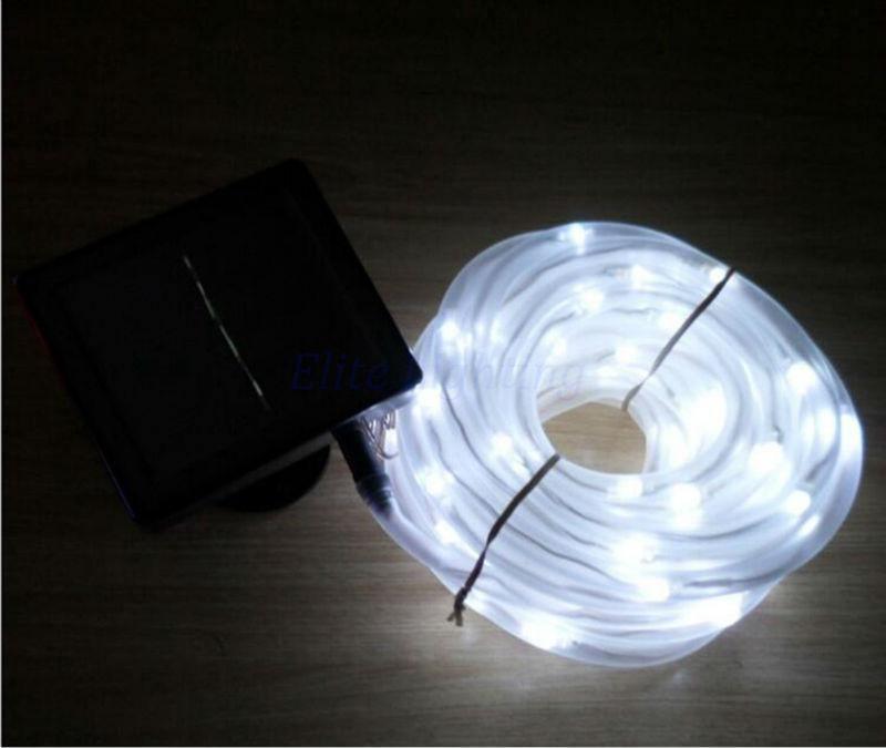 ezy2find Solar Garden Light White12M Solar tube lamp string LED copper wire