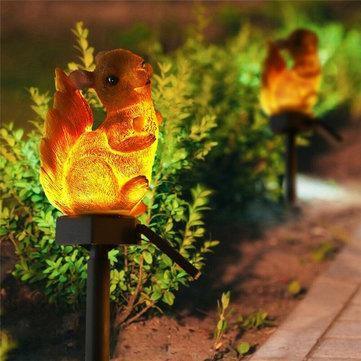ezy2find Solar Lawn Lamp Squirrel Solar Lawn Lamp Garden Decor Light Waterproof Outdoor Pathway Squirrel Solar Lawn Lamp Garden Decor Light Waterproof Outdoor Pathway