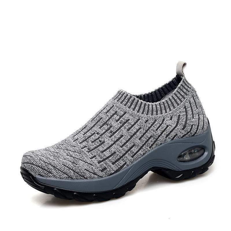 ezy2find sports shoe gray / 40 Air cushion sports shoes middle-aged mother shoes