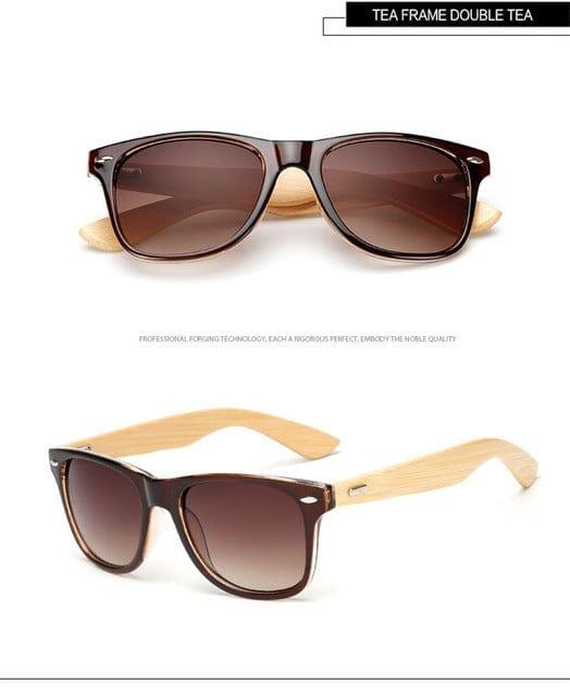 ezy2find Sun Glasses B Wood Bamboo Sunlasses for Women Men Wooden Sun Lasses