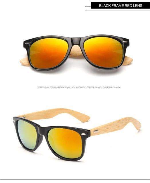 ezy2find Sun Glasses D Wood Bamboo Sunlasses for Women Men Wooden Sun Lasses
