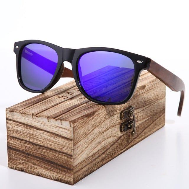 ezy2find Sun Glasses Dark Blue / Wood Wood Sunglasses Polarized Men Glasses for men