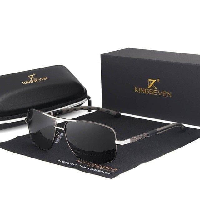 ezy2find Sun Glasses Gun Gray Men Sunglasses Polarized UV400 Sun Glasses