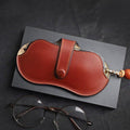 ezy2find Sun Glasses Oil wax palm Ancient Myopia Sun Sunglasses Leather Case Storage Bag