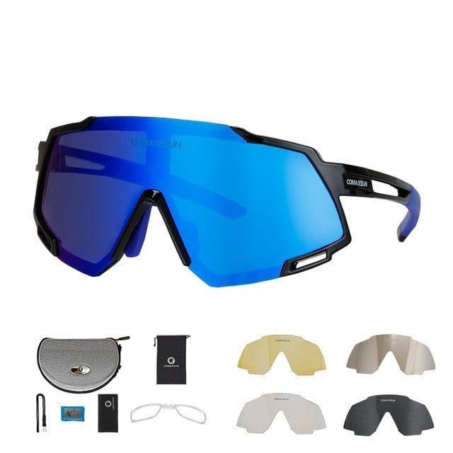 ezy2find Sun Glasses Style 2Black Bl Polarized Glasses Bike Sunglasses Eyewear Bicycle Goggles