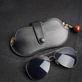 ezy2find Sun Glasses Ya black Ancient Myopia Sun Sunglasses Leather Case Storage Bag