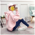 ezy2find sweater Pink / L Hooded and velvet embroidered pullover sweater
