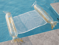ezy2find swiming or beach floating seat Sequins and air Inflation Inflatable Swimming Pool Chair Floating Bed Lounger