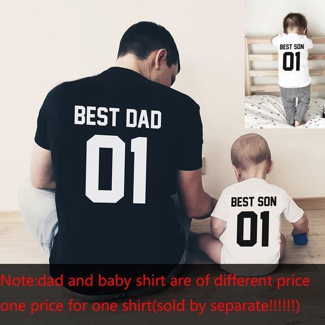 ezy2find t shirt color as pic / Dad-XXL Father and Son Best Friends for Life Family Matching Family Look T Shirt Baby Dad Matching Clothes Father and Son Matching