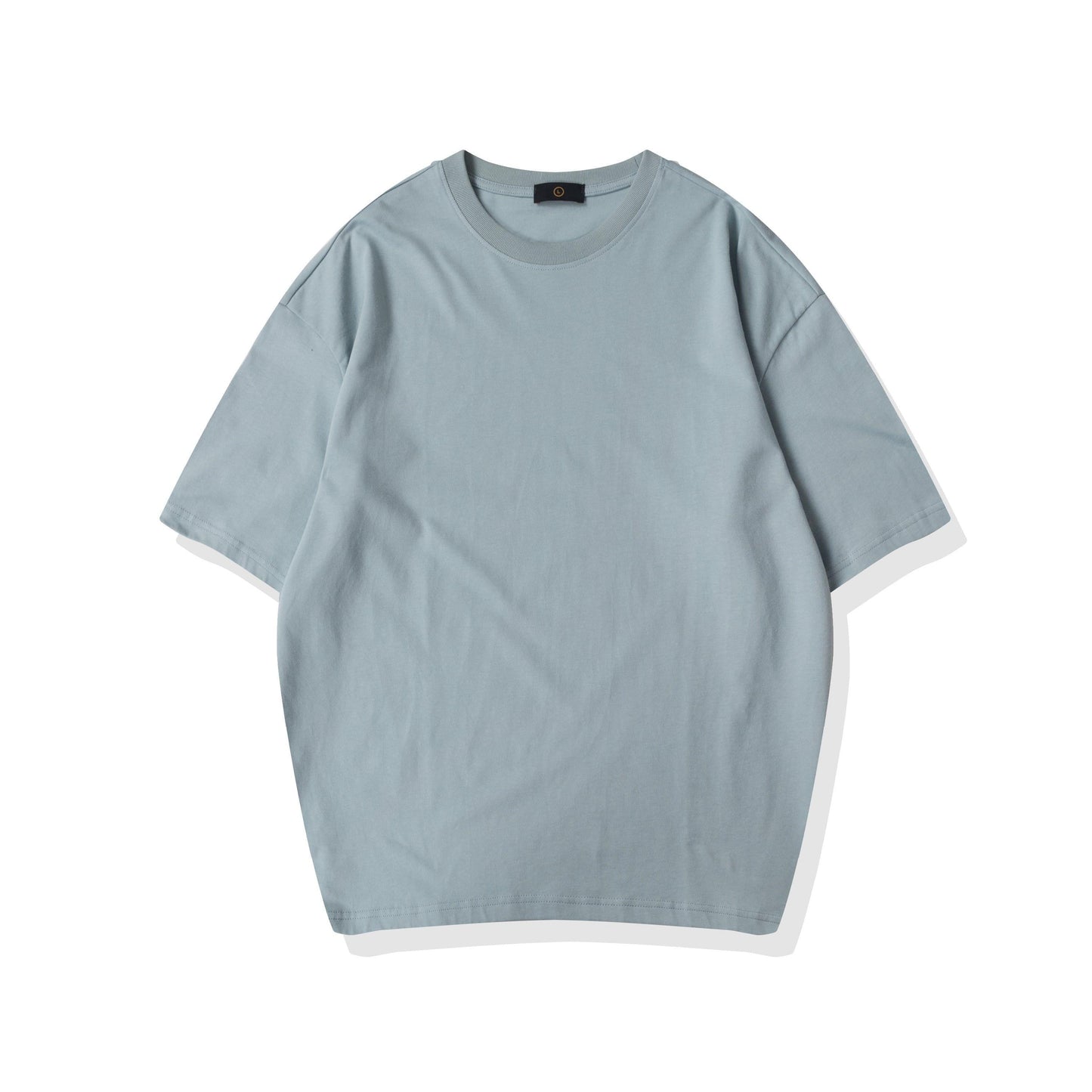ezy2find T Shirt Light blue / XL Solid color short-sleeved T-shirt bottoming shirt