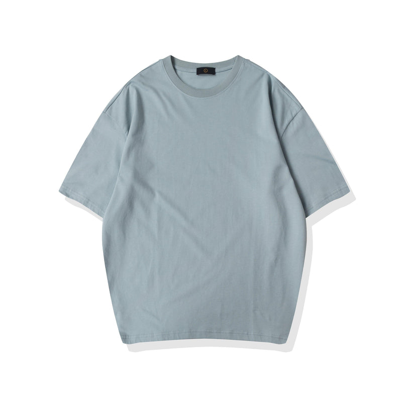 ezy2find T Shirt Light blue / XL Solid color short-sleeved T-shirt bottoming shirt