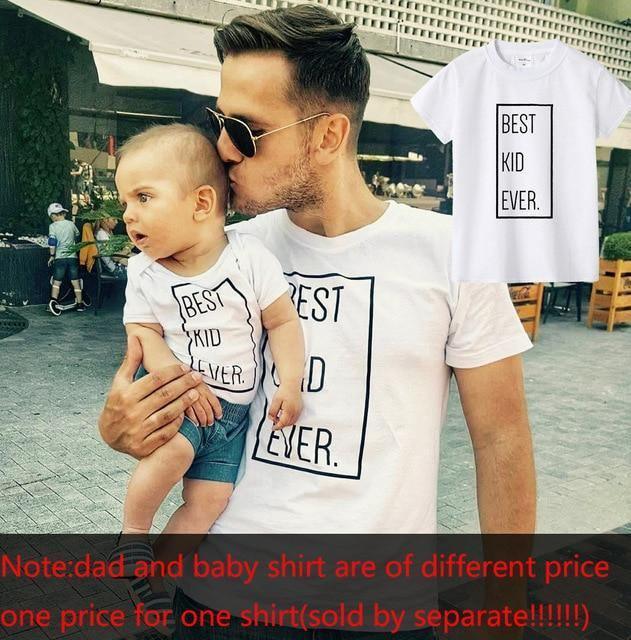 ezy2find t shirt white 1 / Baby bodysuit-18M Father and Son Best Friends for Life Family Matching Family Look T Shirt Baby Dad Matching Clothes Father and Son Matching