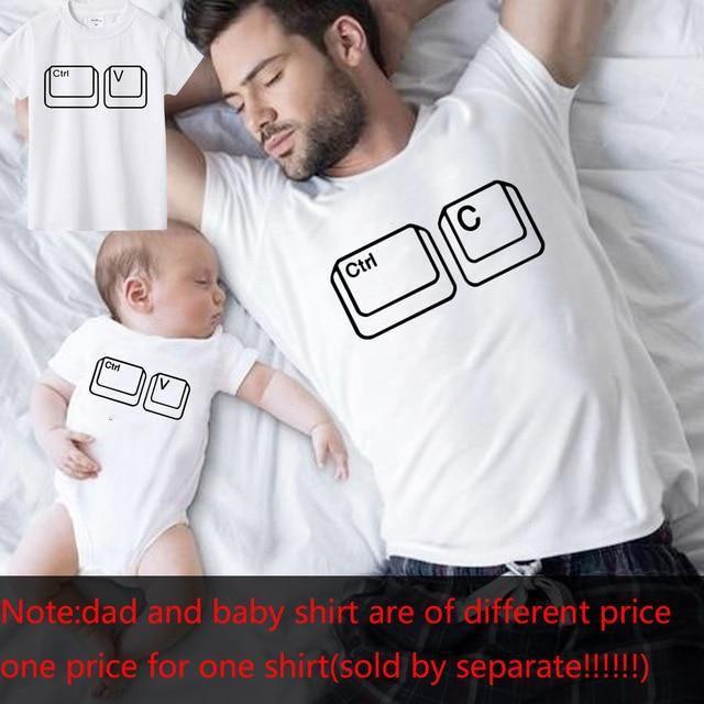 ezy2find t shirt white 4 / Dad-M Father and Son Best Friends for Life Family Matching Family Look T Shirt Baby Dad Matching Clothes Father and Son Matching