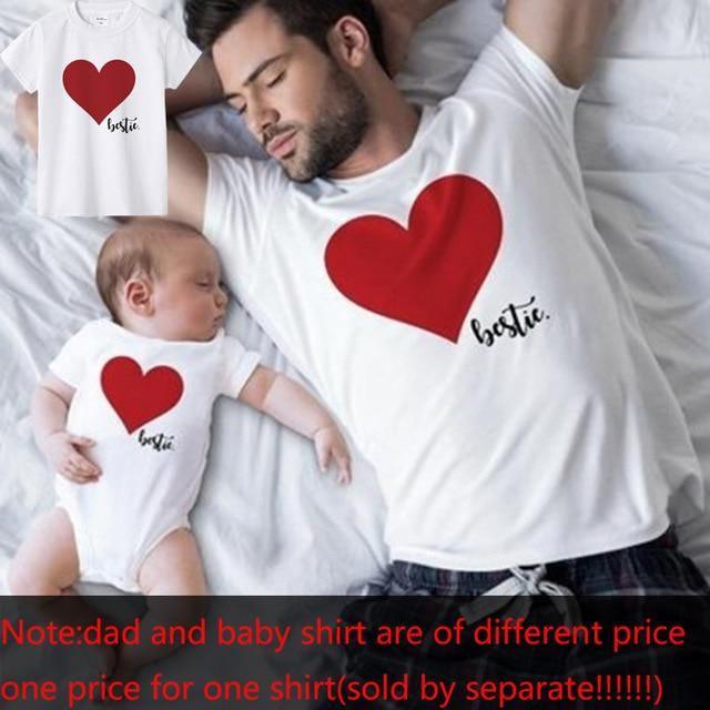 ezy2find t shirt white 6 / Baby bodysuit-3M Father and Son Best Friends for Life Family Matching Family Look T Shirt Baby Dad Matching Clothes Father and Son Matching