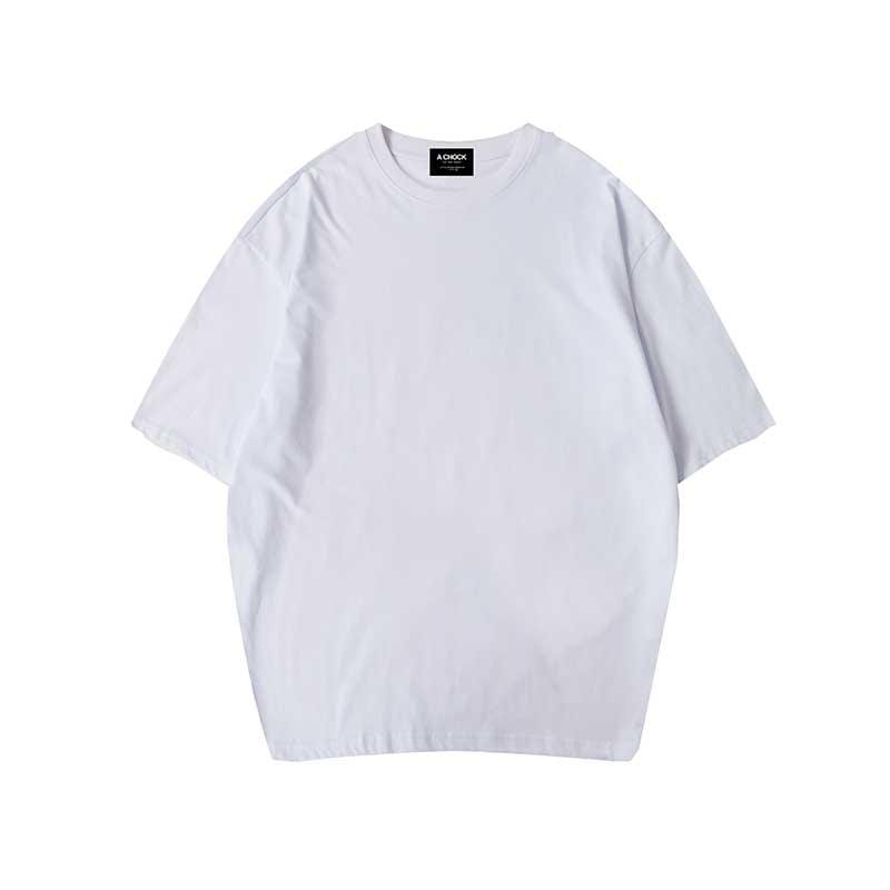 ezy2find T Shirt White / S Solid color short-sleeved T-shirt bottoming shirt