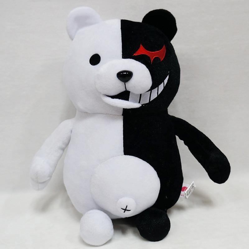 ezy2find teadybear 2019 Dangan Ronpa Super Danganronpa 2 Monokuma Black & White Bear Plush Toy Soft Stuffed Animal Dolls Birthday Gift for Children