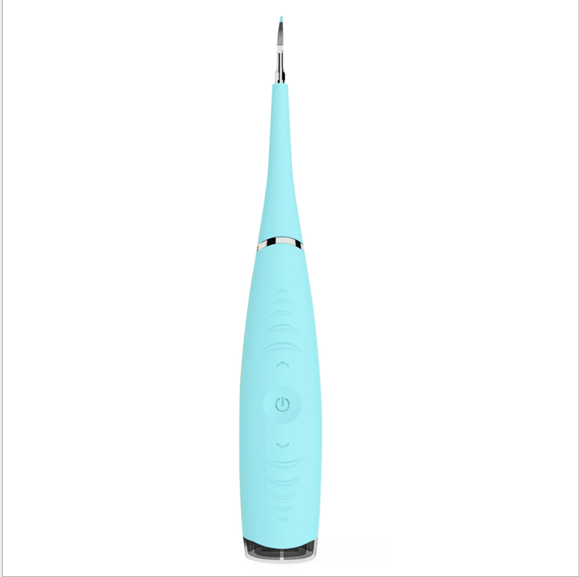 ezy2find tooth scaler Blue / 3pc Portable Electric Sonic Dental Scaler Tooth Calculus Remover Tooth Stains Tartar Tool Dentist Whiten Teeth Health Hygiene white