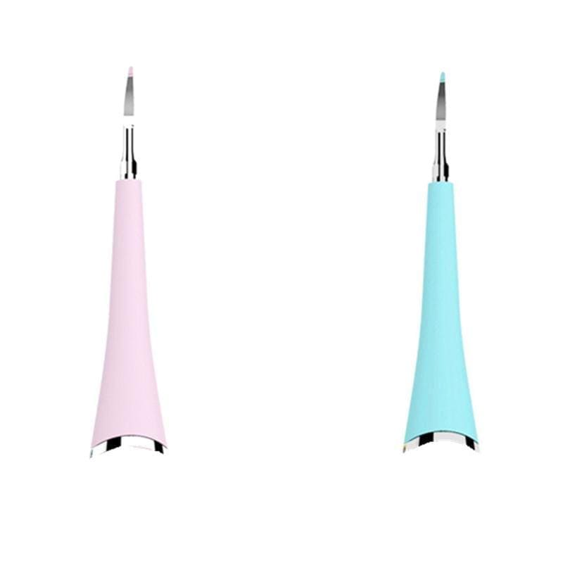 ezy2find tooth scaler Pink and Blue / 2pcs Portable Electric Sonic Dental Scaler Tooth Calculus Remover Tooth Stains Tartar Tool Dentist Whiten Teeth Health Hygiene white