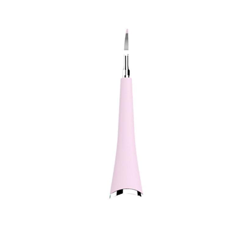 ezy2find tooth scaler Pink Brush head / 1pc Portable Electric Sonic Dental Scaler Tooth Calculus Remover Tooth Stains Tartar Tool Dentist Whiten Teeth Health Hygiene white