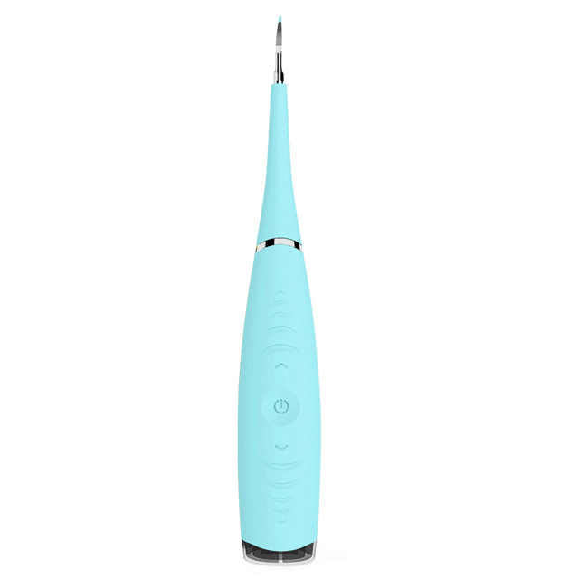 ezy2find tooth scaler Portable Electric Sonic Dental Scaler Tooth Calculus Remover Tooth Stains Tartar Tool Dentist Whiten Teeth Health Hygiene white