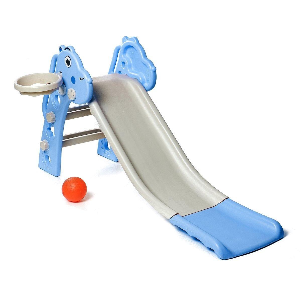 ezy2find toy slide Blue Baby Children Kid Long Slide Play Climber Household Indoor/Outdoor Playground Kids Toys