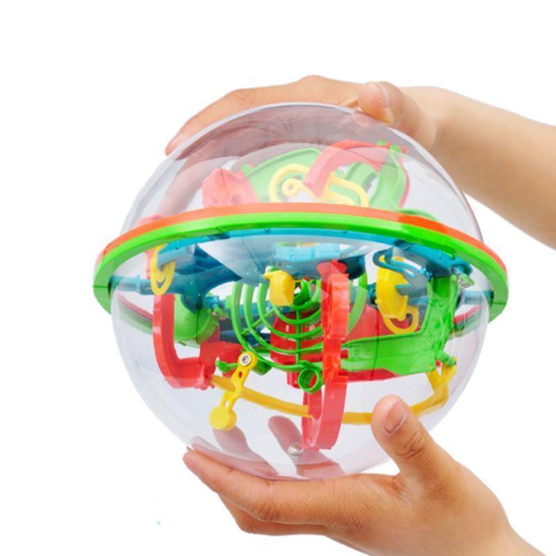 ezy2find toys 100 Step 3D puzzle Ball Magic Intellect Ball Labyrinth Sphere Globe Toys Challenging Barriers Game Brain Tester Balance Training 100 Step 3D puzzle Ball Magic Intellect Ball Labyrinth Sphere Globe Toys Challenging Barriers Game Brain Tester Balance Training