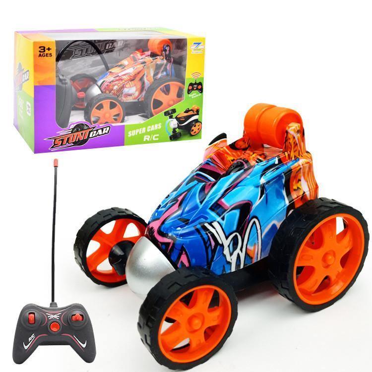 ezy2find toys Camouflage orange 4571 factory remote control rollover Stunt Car rollover cart boy children''s stand hot selling electric toys